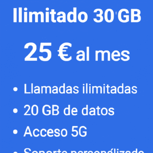 Plan Móvil Ilimitado 30 GB